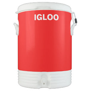 Custom Red Igloo Cooler 10 Gallon with Name