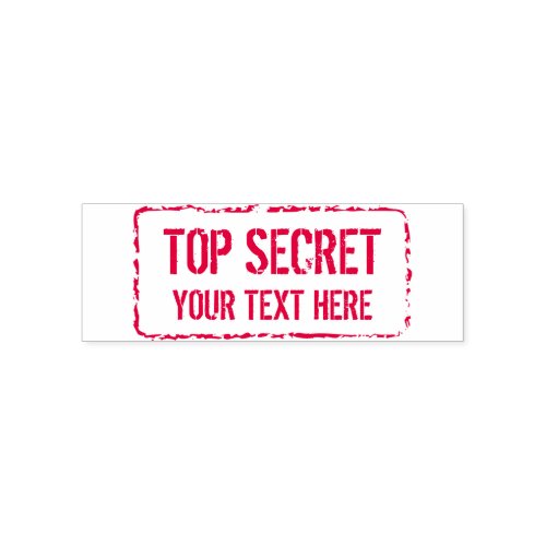 Custom red ink TOP SECRET confidential logo Self_inking Stamp