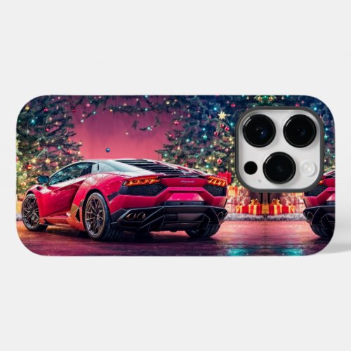 Custom Red Italian Super Car Case_Mate iPhone 14 Pro Case