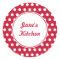 Custom Red Kitchen Stickers