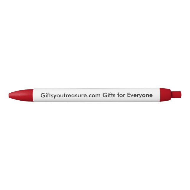 Custom Red Name Quote Company Slogan Photo Artwork Pen (Front)