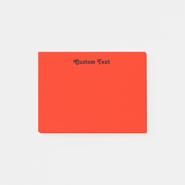 Custom red/Orange Post-it Notes (Front)