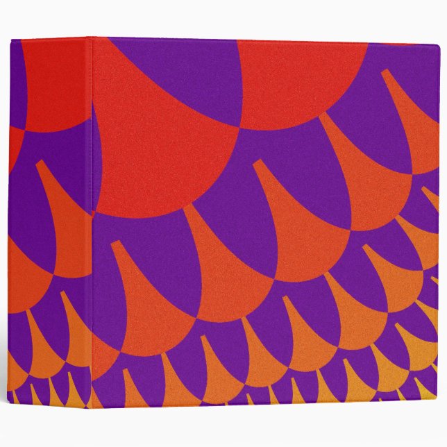 Custom Red Orange Scales Binder (Front/Spine)