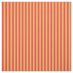 Custom Red Orange Yellow Striped Pattern Fabric