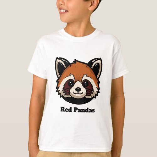 Custom Red Panda Youth T_Shirt  name and number