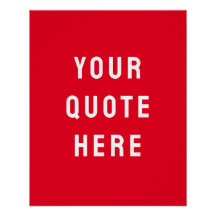 Custom Red Quote Art Personalized Wall Artwork