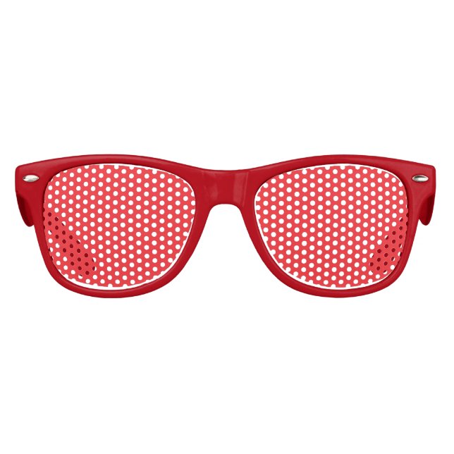Custom Red Retro Sunglasses – Kids Party Favor (Front)