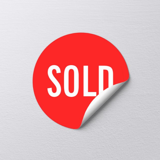 Custom Red Sold Sticker (Creator Uploaded)