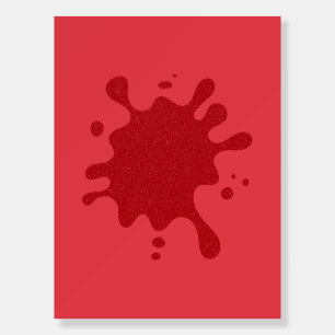Custom Red Splash Foam Display Sign