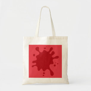 Custom Red Splash Tote Bag – Editable Design