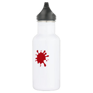 Custom Red Splash Water Bottle 18 oz