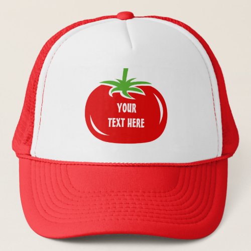 Custom red tomato trucker hat  Funny caps