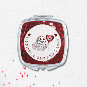 Custom Red Valentine’s Compact Mirror – Be My Boo