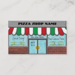 Custom Red White Green Pizza Business Cards at Zazzle