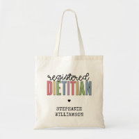 Custom Registered Dietitian Multicolored RD