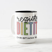 Custom Registered Dietitian Multicolored RD