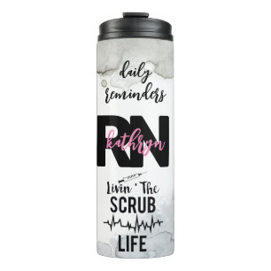 Custom Registered Nurse RN Affirmation Thermal Tumbler