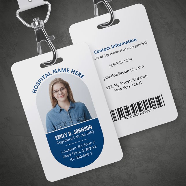 Custom Registered Nurse RN Photo Logo Badge (Creator Uploaded)
