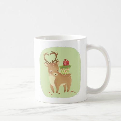Custom Reindeers Christmas Gift of Love Coffee Mug