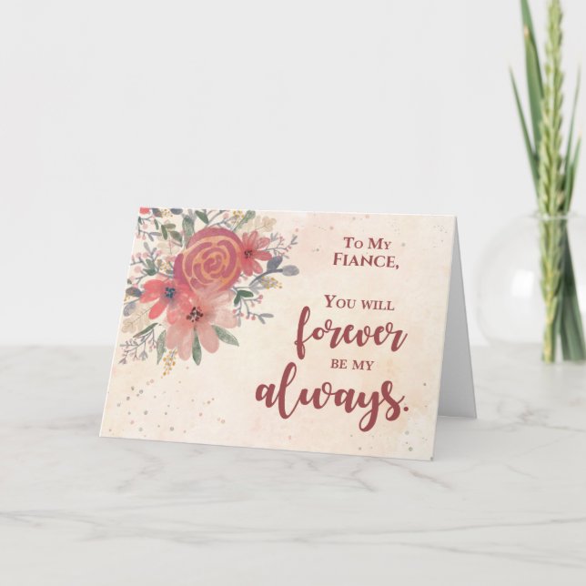 Custom Relation Fiance Anniversary Forever Be My A Card (Front)