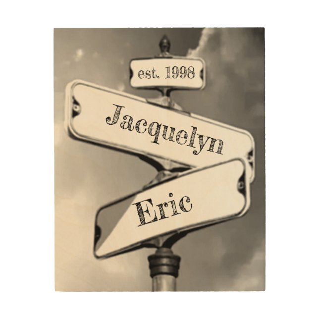 Custom Relationship Street Sign (Front)
