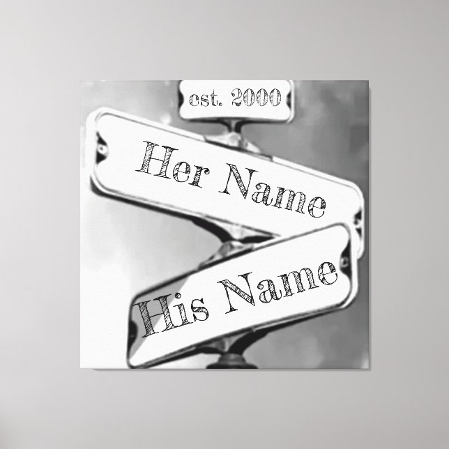 Custom Relationship Street Sign (Front)