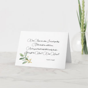 Custom Religious Sympathy Card Elegant