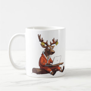 Custom Remote Work Coffee Mug - Wifi Life Art