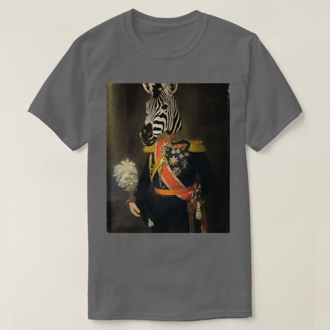Custom Renaissance Pet Portrait T-Shirt (Design Front)
