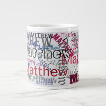 Custom Repeated Name Word Grafitti