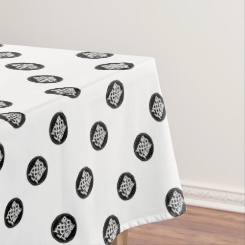 Custom Repeating Business Logo Corporate Party Tablecloth