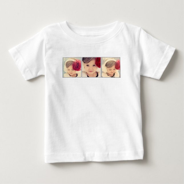 Custom Replace Photos Images Kids Childrens Baby T-Shirt (Front)