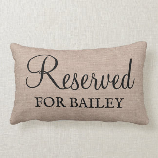 Custom Reserved for the Dog personalized funny Lu Lumbar Pillow