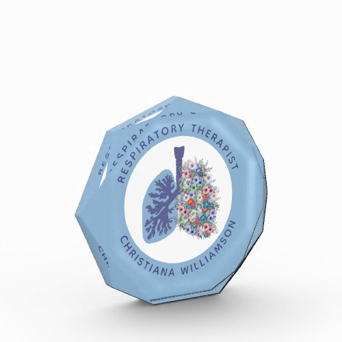 Custom Respiratory Therapist Floral Lungs Gift