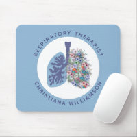 Custom Respiratory Therapist Floral Lungs Gift