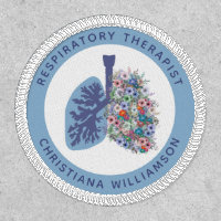 Custom Respiratory Therapist Floral Lungs Gift