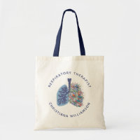 Custom Respiratory Therapist Floral Lungs Gift