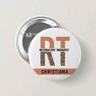Custom Respiratory Therapist RT Gift Button