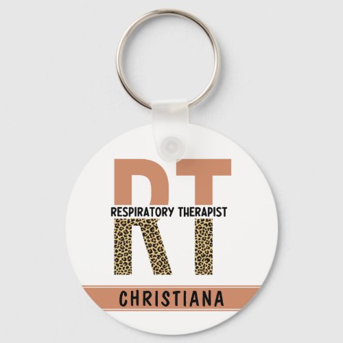 Custom Respiratory Therapist RT Gift Keychain