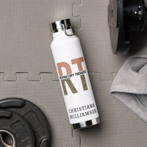 Custom Respiratory Therapist RT Gift Water Bottle