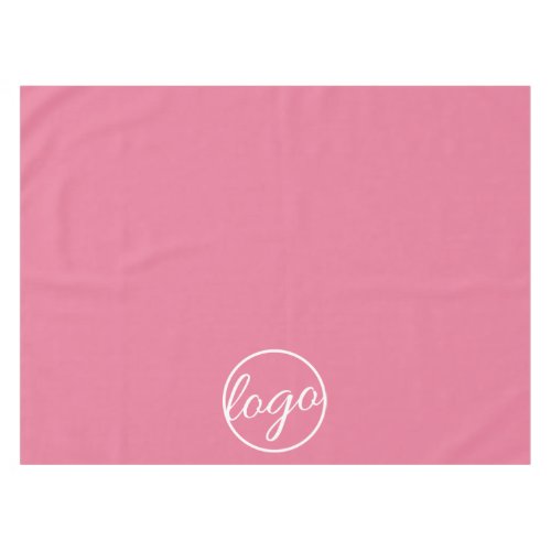 Custom Restaurant Trade Show Business Logo Pink Tablecloth