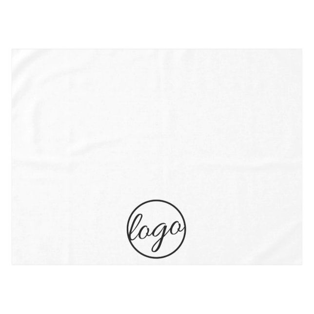 Custom Restaurant Trade Show Business Logo Tablecloth (Front (Horizontal))