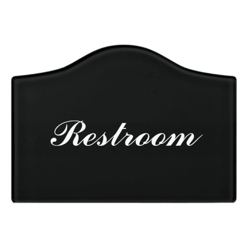 Custom restroom washroom toilet wc door signs