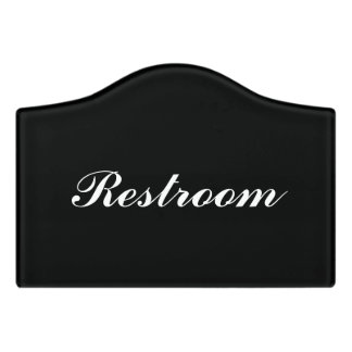 Custom restroom washroom toilet wc door signs door sign