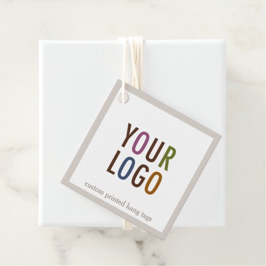 Custom Retail Price Tags with String 2" Square