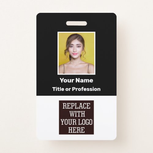 Custom Retail Small Business Employee Security ID Badge