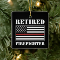 Custom Retired Firefighter Thin Red Line Gift