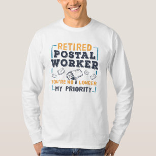 Custom Retired Postal Worker Mailman Retirement T-Shirt
