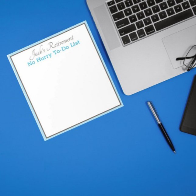 Custom Retiree's humorous note pad (Creator Uploaded)