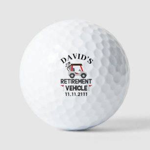 Custom Retirement – Funny Personalized Golf Cart Balls